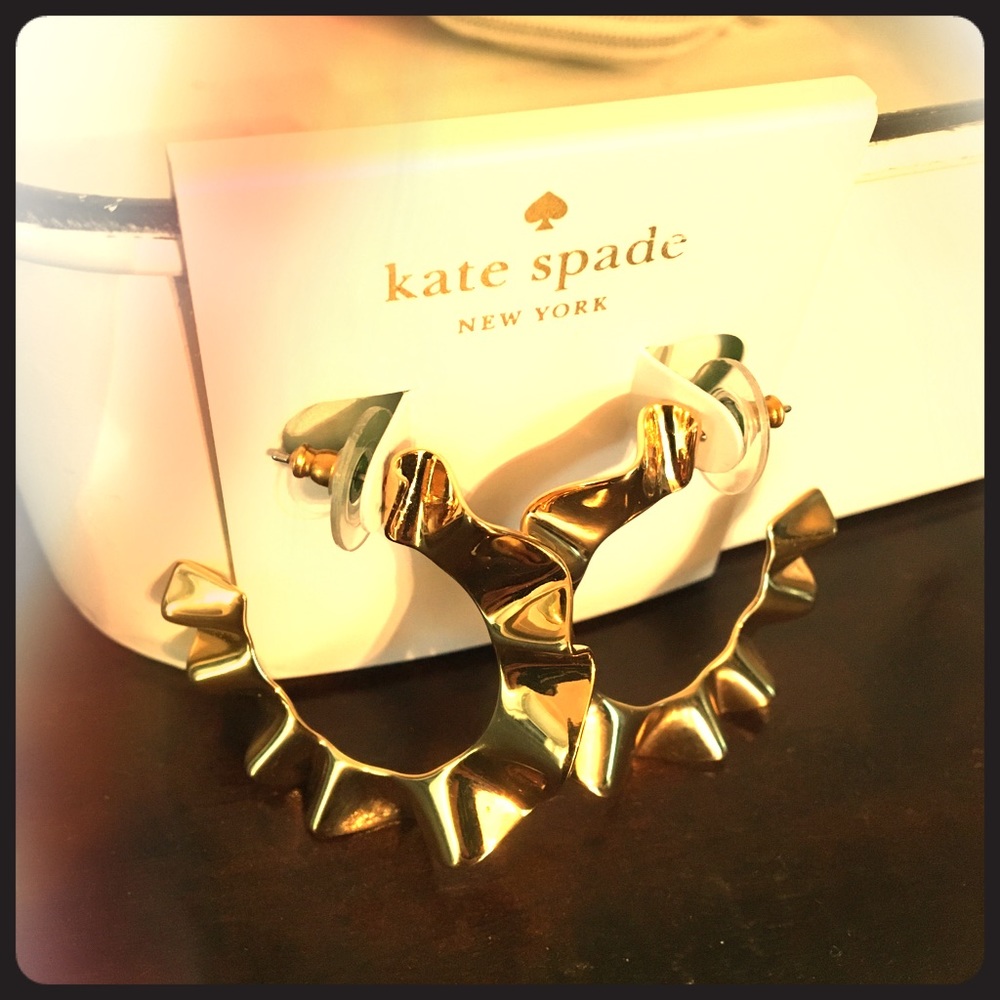 NWT Kate Spade Gold Earrings.